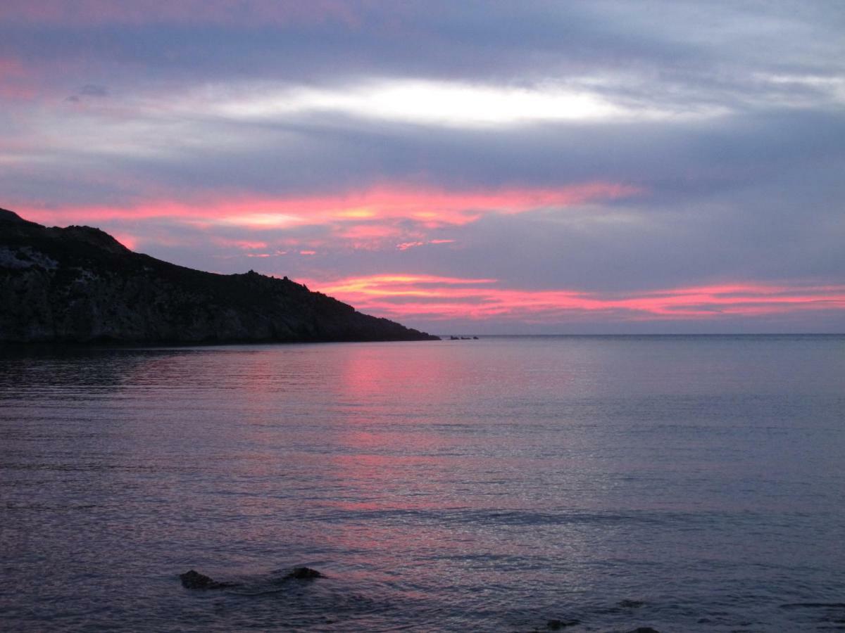 Oklaca Patmos Beach Rooms Skála Exteriör bild
